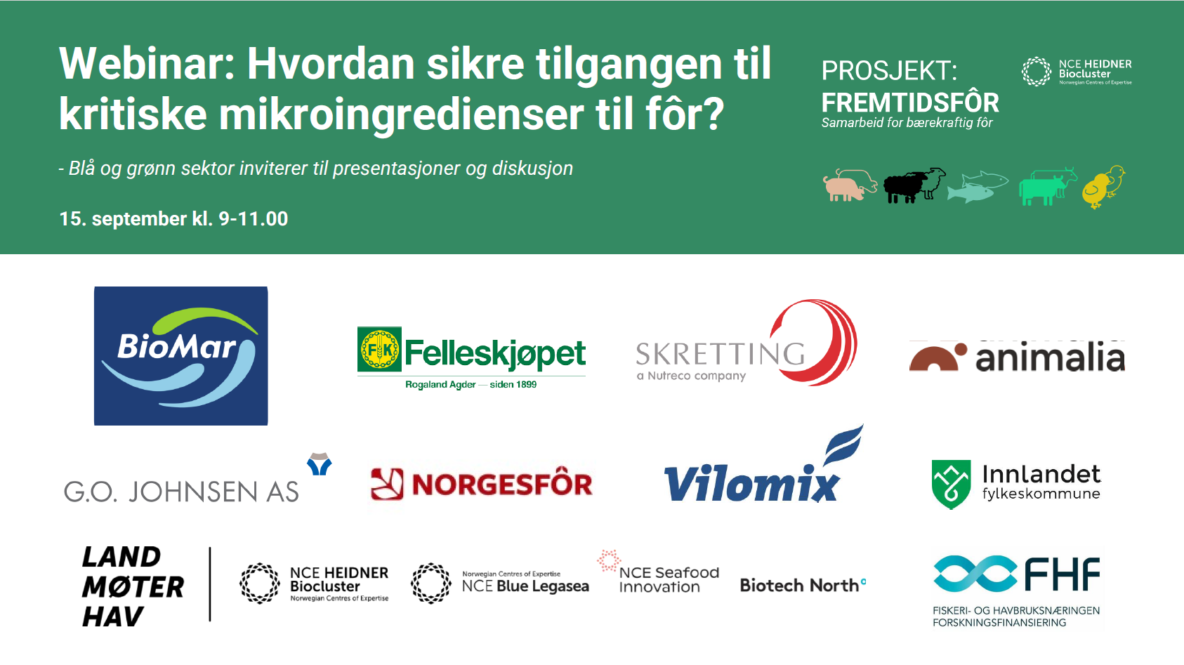 Webinar: Hvordan sikre tilgangen på kritiske mikroingredienser til fôr?